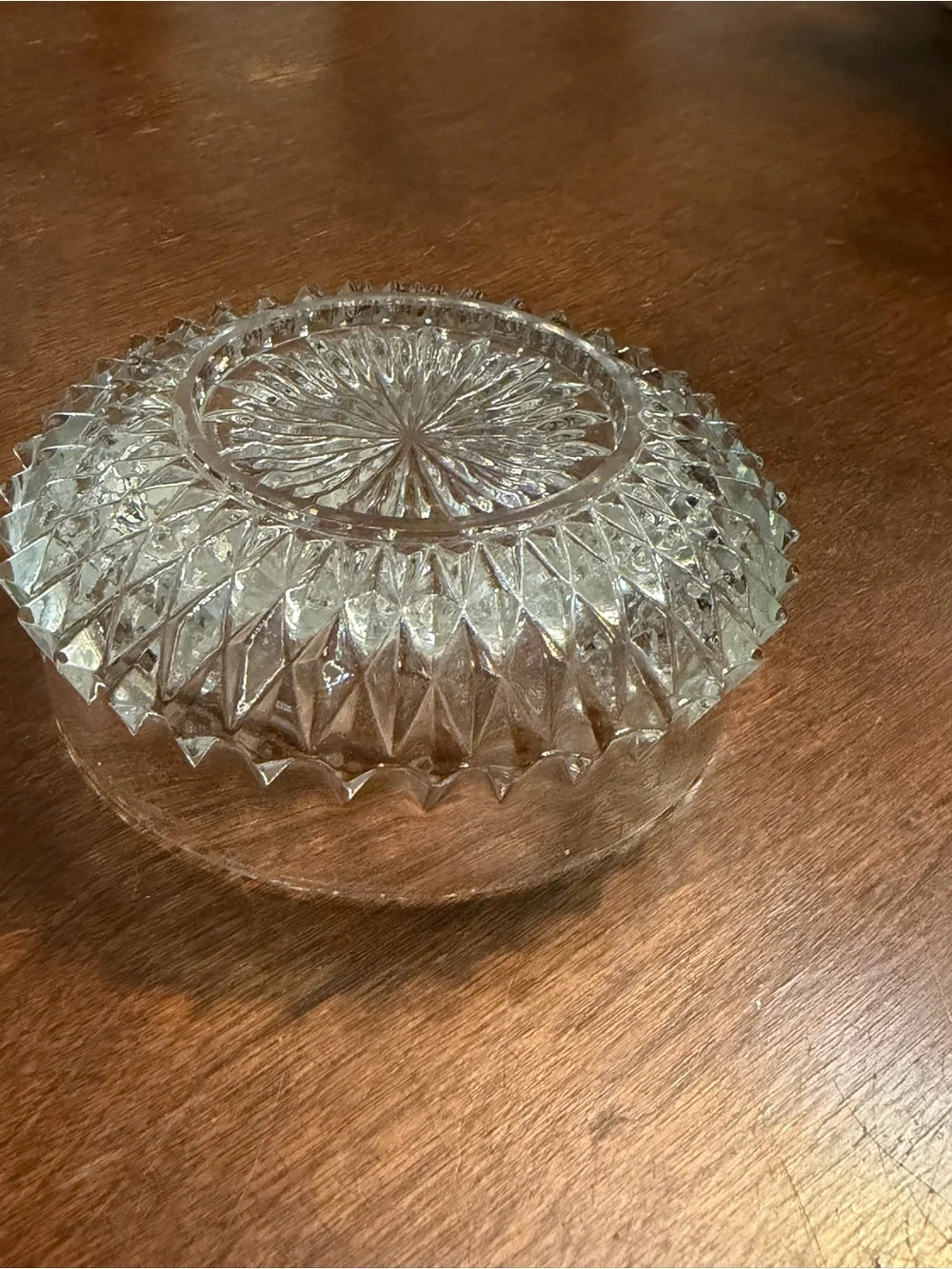 Set of 2 crystal Trinket dishes
